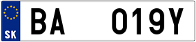 Trailer License Plate